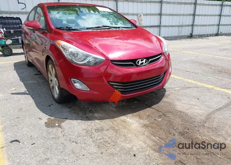 2012 Hyundai Elantra Limited (Ulsan Plant) из США, поврежденный, VIN KMHDH4AE7CU345000
